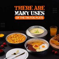 30pcs Oil-resistant round aluminium foil trays