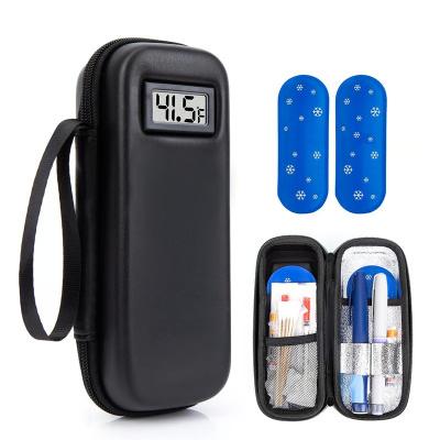 Insulin Cooler Case with Temperature Display- Celsius (with ice pack)
