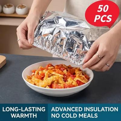 Aluminum Foil Heat-retaining Cover (50pcs)- Preservation Health
